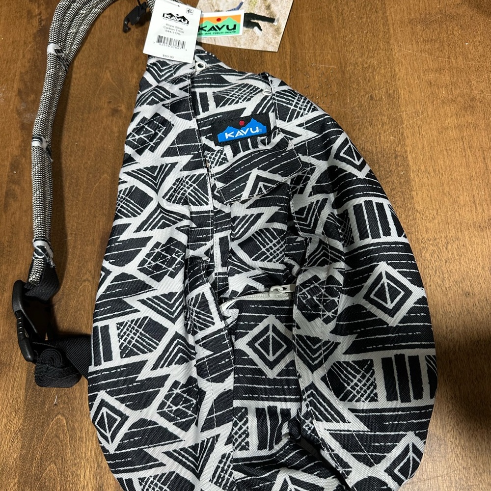 KAVU Rope Sling Bag with Tribal Pattern